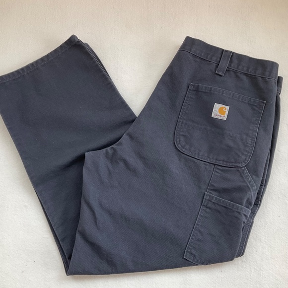 CARHARTT MENS UTILITY RELAXED FIT WORK COTTON CANVAS DUCK HEAVY PANTS 40x30 EUC - Picture 2 of 9